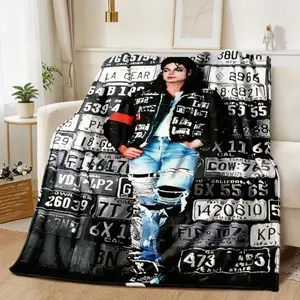 Michael Jackson High Quality Flannel Blanket, Super Soft Cozy Throw for Bedding, Couch, Travel, Perfect Gift for Mother’s Day, Valentine’s Day, Birthday & Christmas, Adults & Kids Blanket