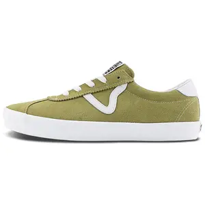 Vans Sport Non-Slip Durable Low-Top Sneakers for Men and Women in Green and White Verifiable, with credentials and supporting global authentication