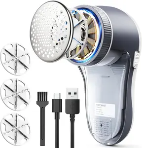 POPCHOSE Fabric Shaver, Lint Remover for Clothes, Electric Lint Shaver with 6-Leaf Blades, Sweater Shavers to Remove Pilling for Clothing, Couch, Furniture, Fuzz, Lint Ball, Pillings, USB Rechargeable POPCHOSE Technology