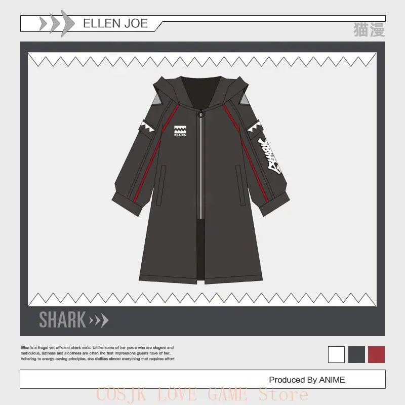 Fashion Game Ellen Joe Zenless Zone Zero Cosplay Hoodies Tops Coat Pants Skirt Springs Autumn Sweatshirt Jacket Trousers Set