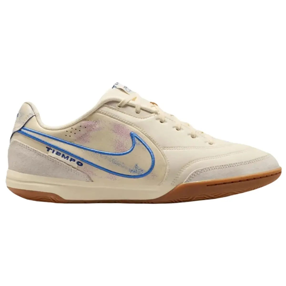Nike Tiempo Streetgato Premium Coconut Milk Blue Crystal Men's Fashion Shoes New