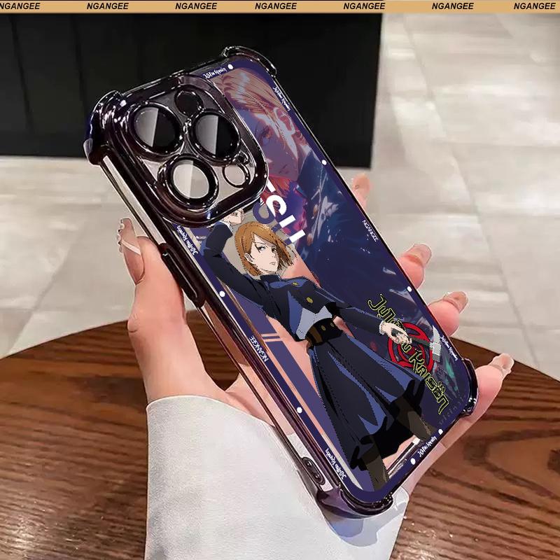 JJK Anime-Style Case for Samsung AND iPhone fit Galaxy S22 S23 S24 S25 S24ULTRA and iPhone 17 17AIR 17 PRO MAX 11 12 13 14 15 16 PLUS ZSHZ1-8