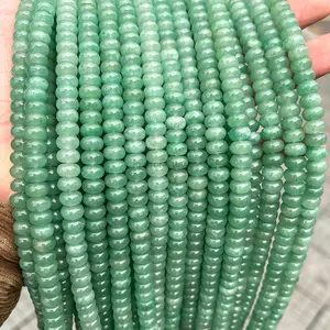 [Abacus] Natural Jade Abacus Beads, Green Jade Loose Beads, DIY Bracelet Accessories, Beads Wholesale