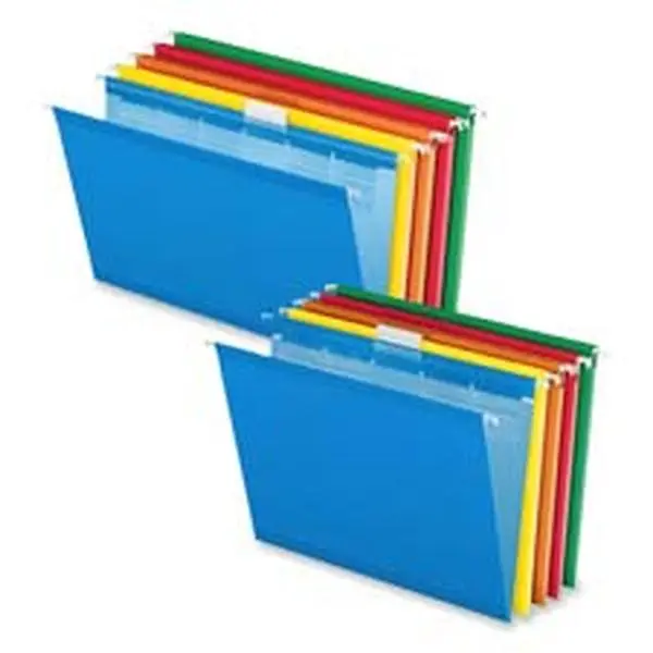 Hanging Paper Sheet & Plastic Folders, Legal Size, 0.2-Cut, Assorted Office Filing Supplies, Paper Sheet Folders