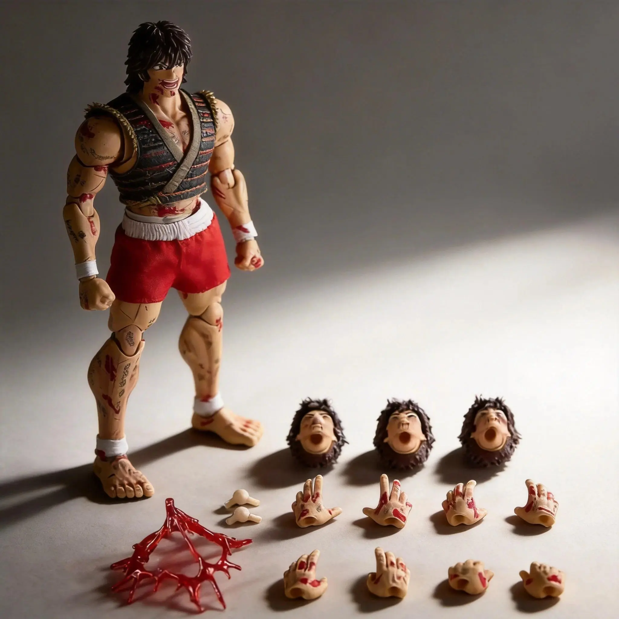 High Quality Movable Joints Baki Hanma Baki (Battle Damaged) Figure 17cm Anime Collectible for Desktop Decoration