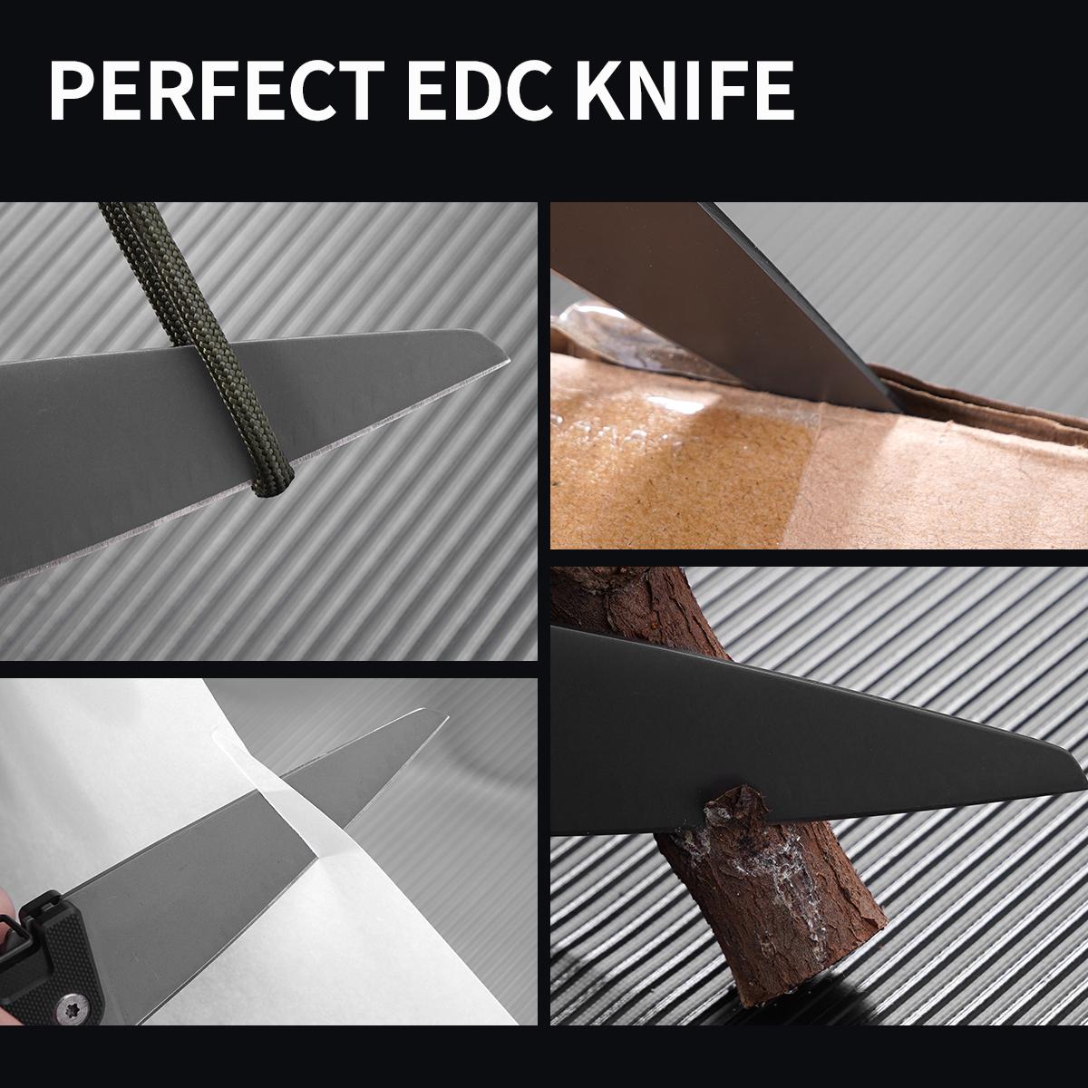 Black Tactical Folding Survival Knife