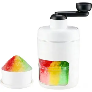 Ice Shaver and Snow Cone Machine Premium Portable Ice Crusher and Shaved Ice Machine With Free Ice Mold Cups BPA Free