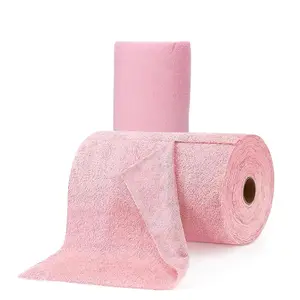 LISAPRO 50-Pack Microfiber Towels Rolls - Reusable Kitchen & Home Cleaning Cloths, Absorbent Wet & Dry Rags, 25x25cm