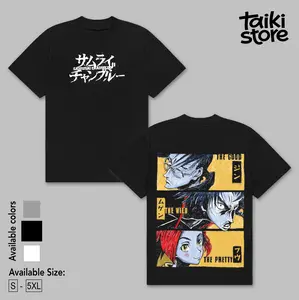 Samurai Champloo Anime Tee, Mugen,Jin,Fuu Kasumi Unisex T-Shirt, DTG Printed, Gift For anime lover Menswear Top shirts men, Graphic tee, Streetwear Crewneck designer