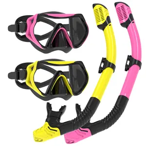 JRing Snorkeling Gear for Adults, Snorkel Mask with Top Dry Valve - Panoramic View Anti-Leak and Anti-Fog for Snorkeling, Scuba Diving, Freediving & Swimming for Men Women, also available as swimming goggles and snorkel,summerwins,bathingsuitwomenset