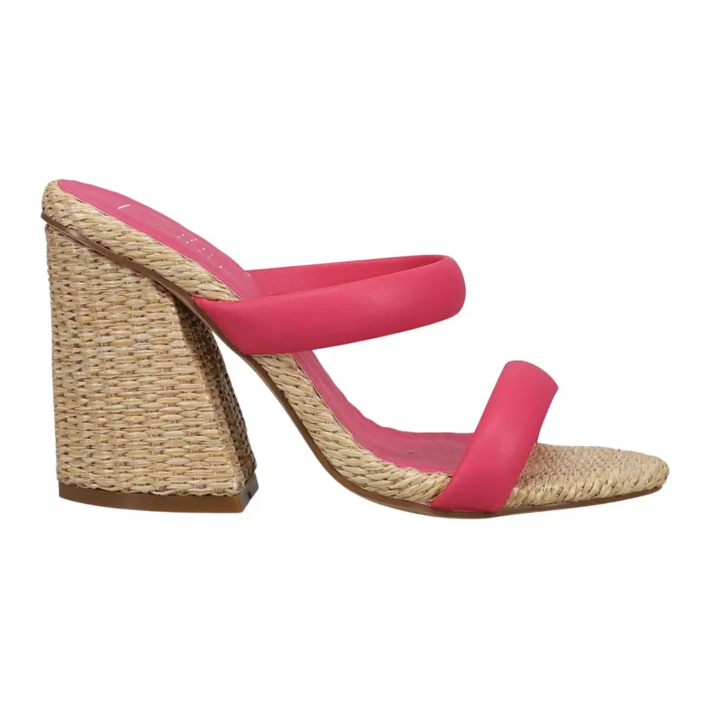 Shu Shop Womens Gardenia Block  Casual Sandals Casual High Heel 3" & Up - Pink