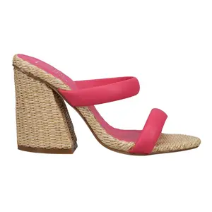 Shu Shop Womens Gardenia Block  Casual Sandals Casual High Heel 3" & Up - Pink