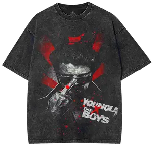 Retro Limited The Boys T-Shirt, Comic Movie Unisex Oversized Heavyweight Cotton Graphic Tees T-Shirts, TV Show Merch, Men Gifts Fabric Menswear