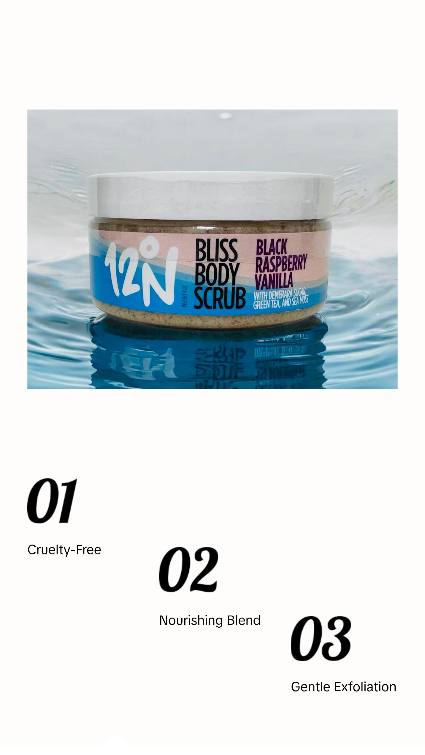 Bliss Body Scrub with Demerara Sugar, Green Tea, & Sea Moss Body Care Exfoliate Bliss Body Scrub with Demerara Sugar, Green Tea, & Sea Moss Body Care Exfoliate