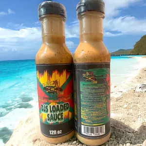 Di Jerk Stop Loaded Sauce – Creamy Jamaican-Style All-Purpose Sauce | Tangy, Spicy & Bold Caribbean Flavor | Great for Wings, Fries, Burgers, Seafood & More – 12 fl oz
