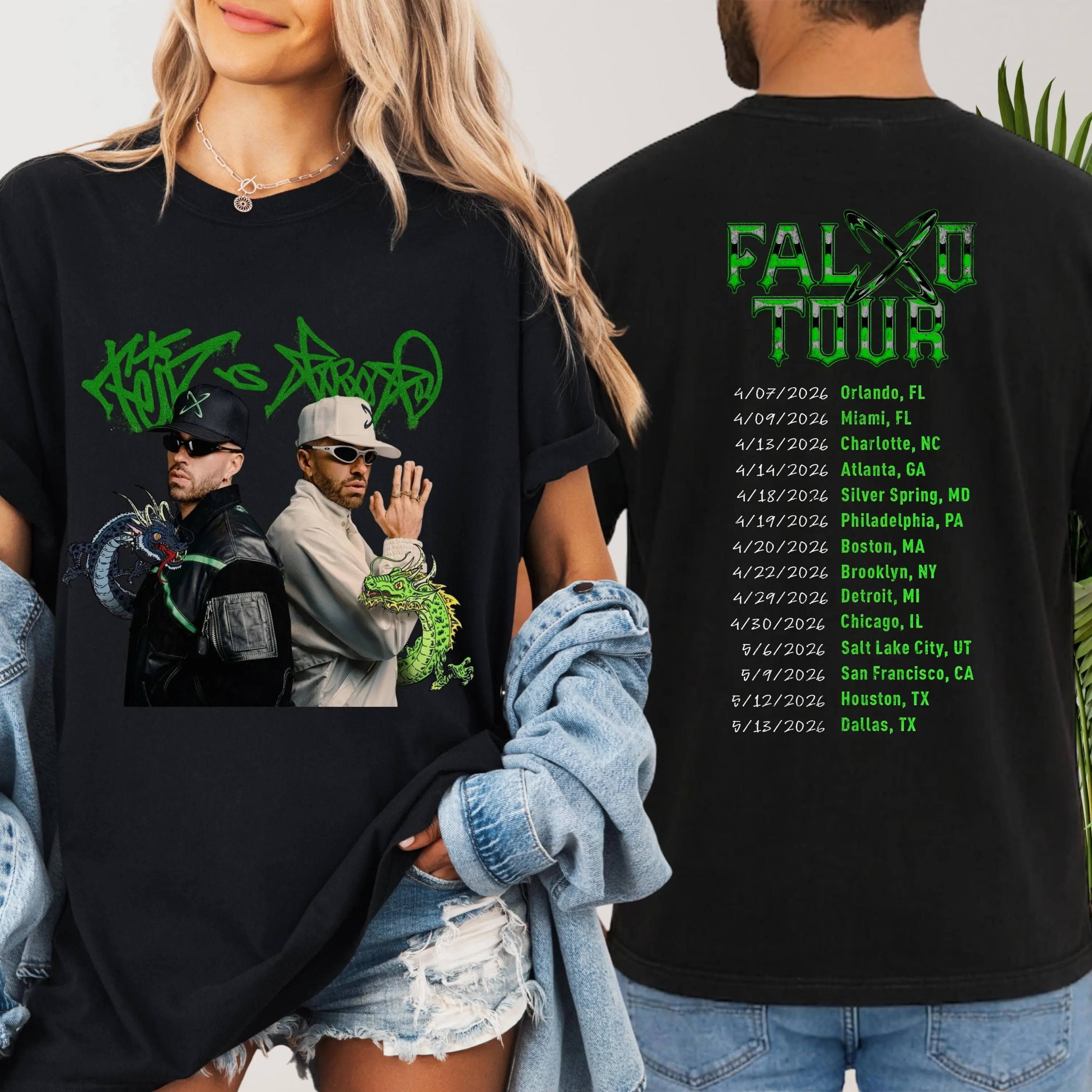 [ MUSIC TOUR TEE - TWO-SIDE ] Ferxxo Falxo Tour Shirt, Reggaeton Concert Tee, Urban Latin Streetwear