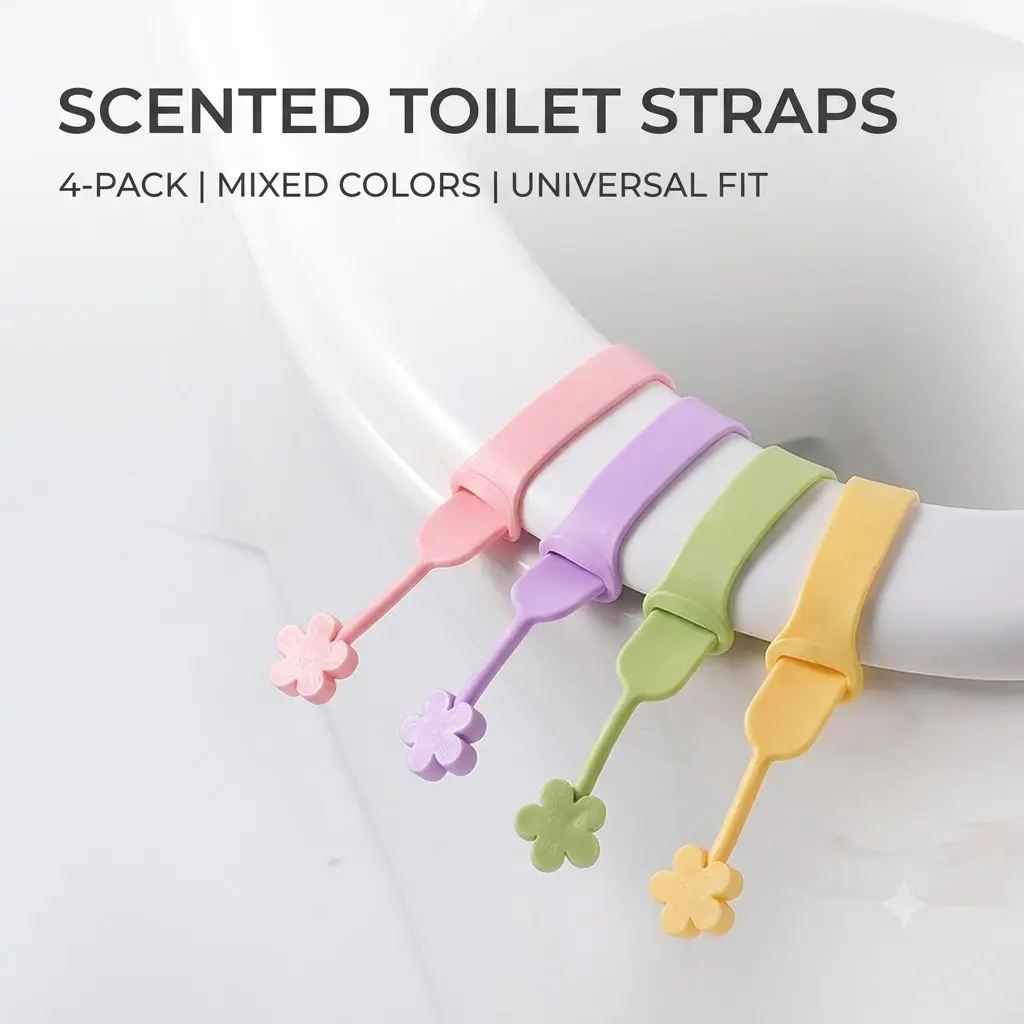 Silicone Cover Toilet Lid Lifter Handle - Anti-Bacterial, Compact Seat Toilet Lid Lifter with Easy Installation, Suitable for Indoor Restrooms (Home & Bathroom Supplies)