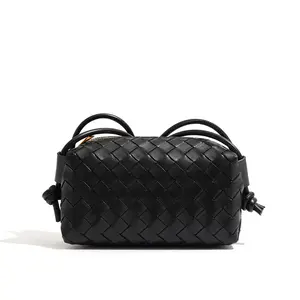 Trendy Ladies' New Braided Bag - Unique Pressure-Textured Small Square Design, Versatile Shoulder & Crossbody Lightweight Tote