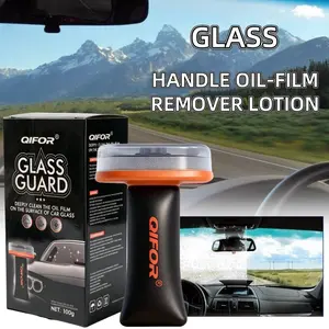 QIFOR Automotive Handheld Oil Flmr Cream,Glass DecontaminationWithoutTraces,Window Oil Film Cleaning,FastCleaning, CompactAnd Easy To Cary-100g Degreaser Cleaner