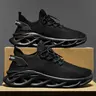 Men's Sporty Lace-Up Low-Top Sneakers, Casual Breathable Athletic Running Trainers for Daily Wear, Versatile Everyday Footwear, Running Style Shoes