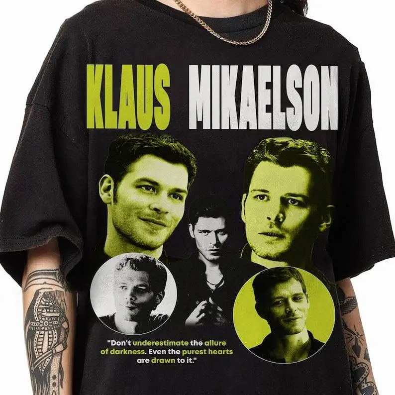 Klaus Mikaelson Vintage Shirt, Vintage Diaries Klaus Mikaelson Bootleg Shirt, The Vampire Retro TV Show Tee Gift for Men and Women