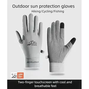 Men's Climbing Gloves for Rock Climbing & Hiking, Summer Sun Protection, Non-Slip Touchscreen Compatible, Ideal for Cycling & Driving, Outdoor Sports Gloves