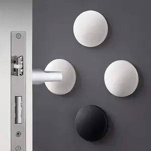 5pcs Silicone Door Stoppers - Self-Adhesive Rubber Bumpers for Home, Kitchen, Bedroom Wall Protection, Door Stopper Wall Protector