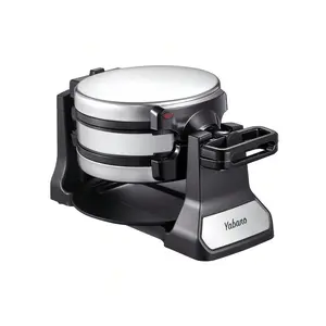 Belgian Waffle Maker, Classic Rotating Waffle Iron With Nonstick Plates, Removable Drip Tray And Cool Touch Handles, Double Flip Waffle, Rotating Belgium Waflera Maker By Yabano, Brushed Stainless