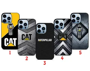 CAT Luxury Tractor Logo for iPhone – Monogrammed Tough Iphone 16 Pro Max Case | Stylish Gift for Dad | Magnetic & Durable