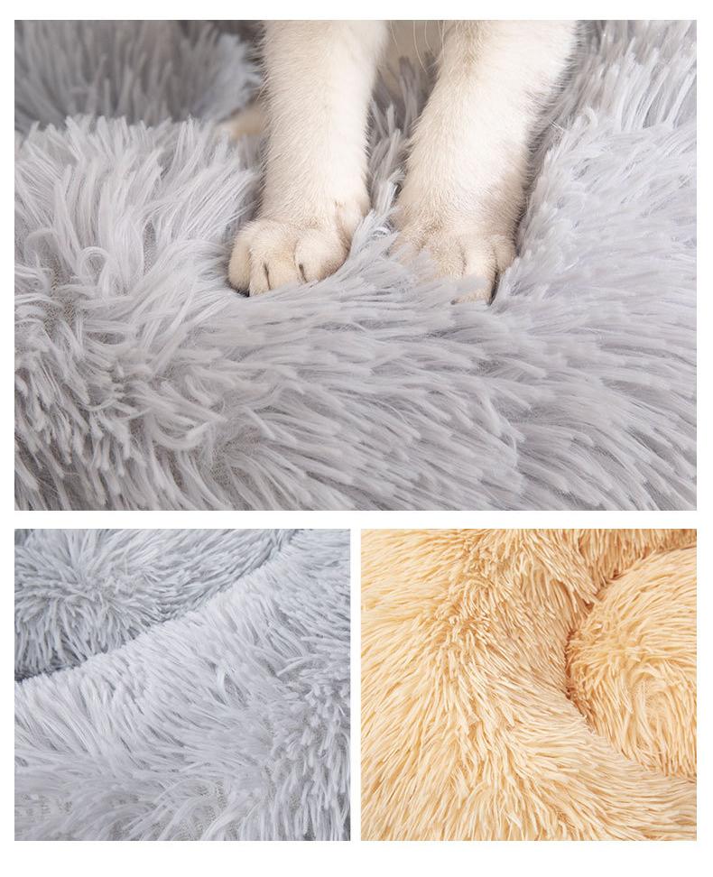 Round Long Hairy Autumn And Winter Nest Pad Cat Mattress
