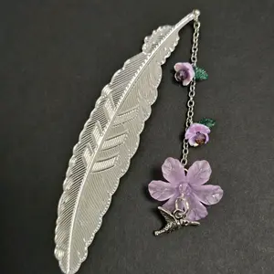 Dangling beaded bookmarks