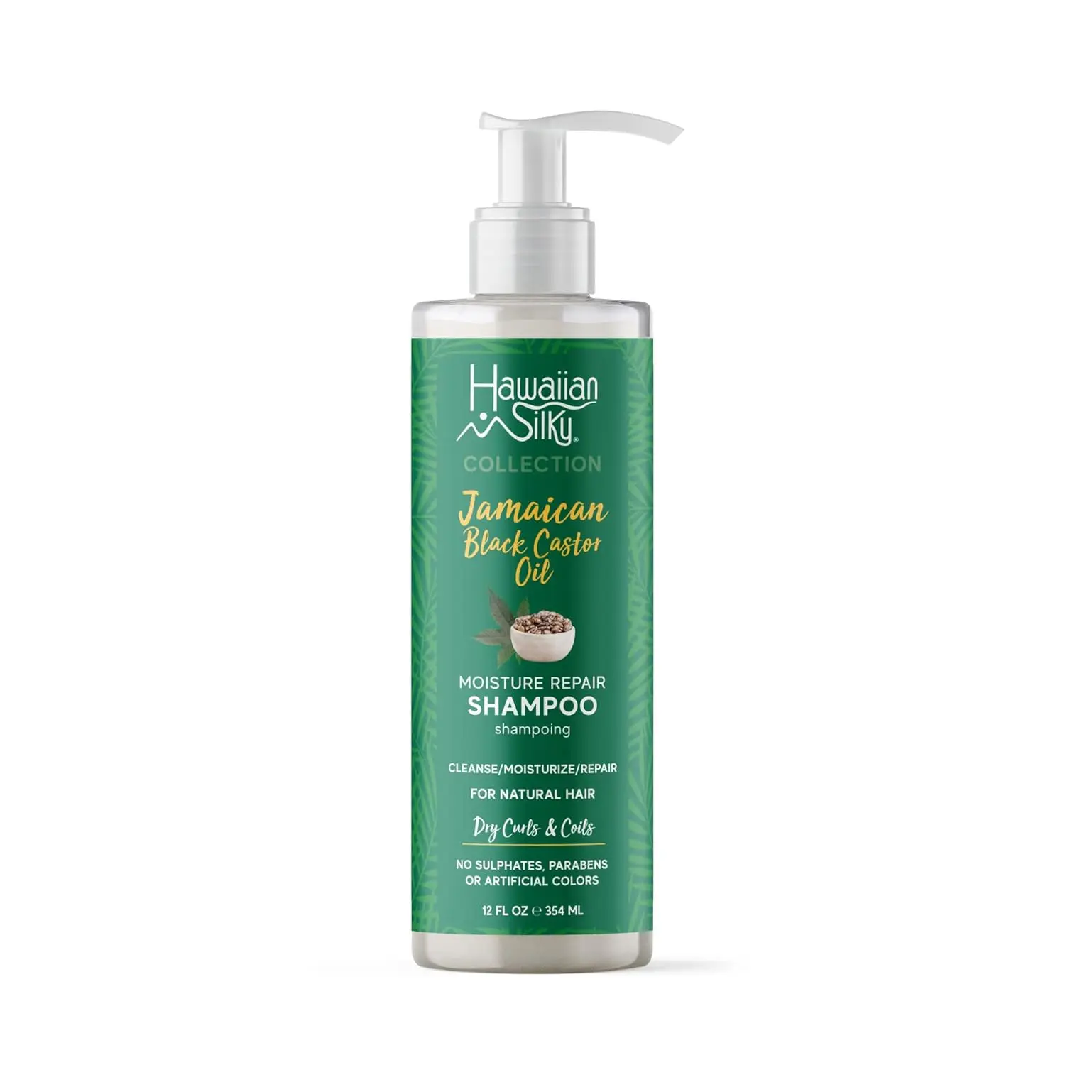 Hawaiian Silky Jamaican Black Castor Oil Cleansing Shampoo - Sulfate-Free, Paraben-Free Moisture Repair Formula for Hair Cleansing, Moisturizer Hydration & Natural Beauty, Liquid, Haircare, Cleanser, Hydrating, Healthy Shampoo, Natural Hair Shampoo
