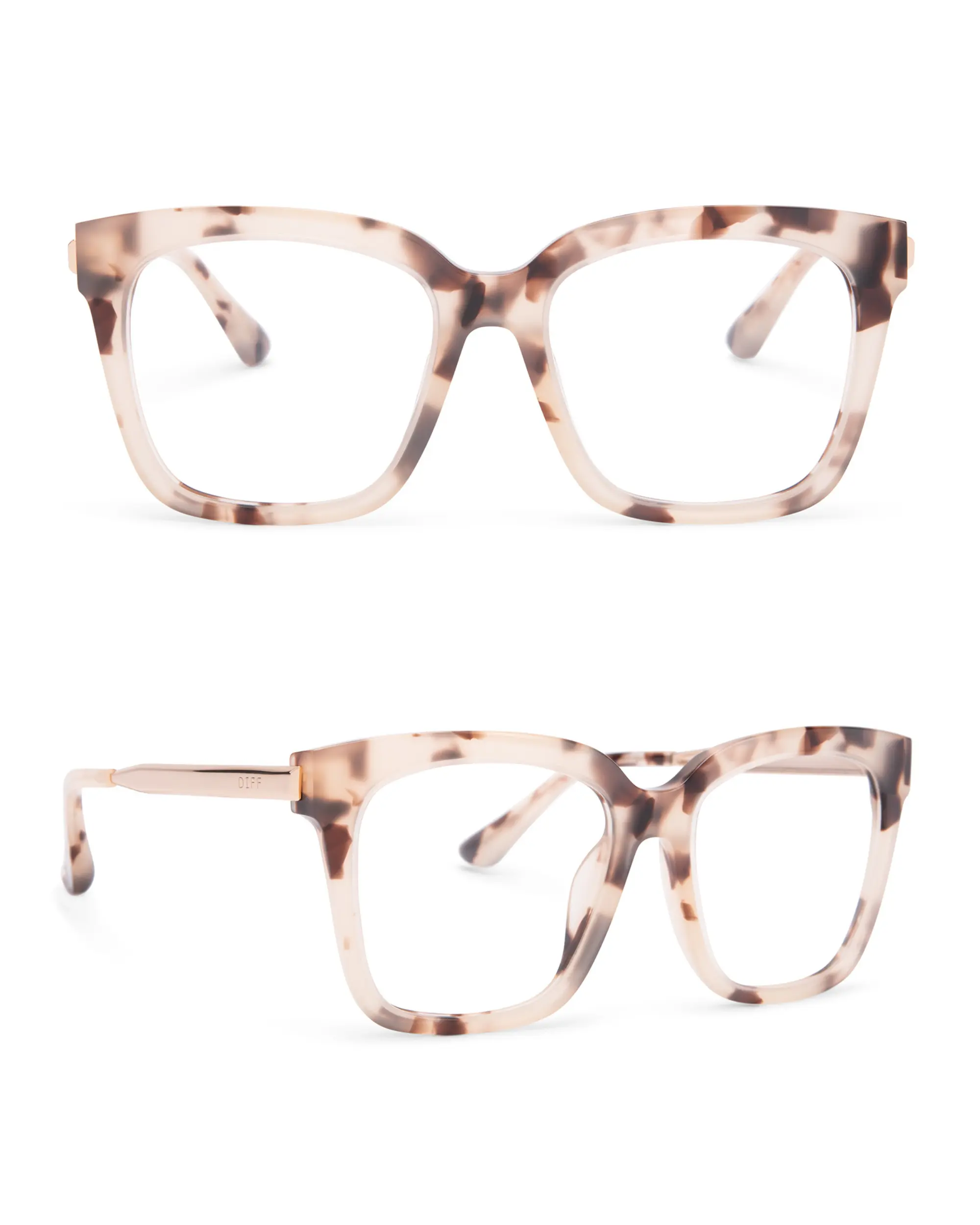 DIFF Bella Oversized Square Blue Light Glasses for Women DIFF Bella Oversized Square Blue Light Glasses for Women