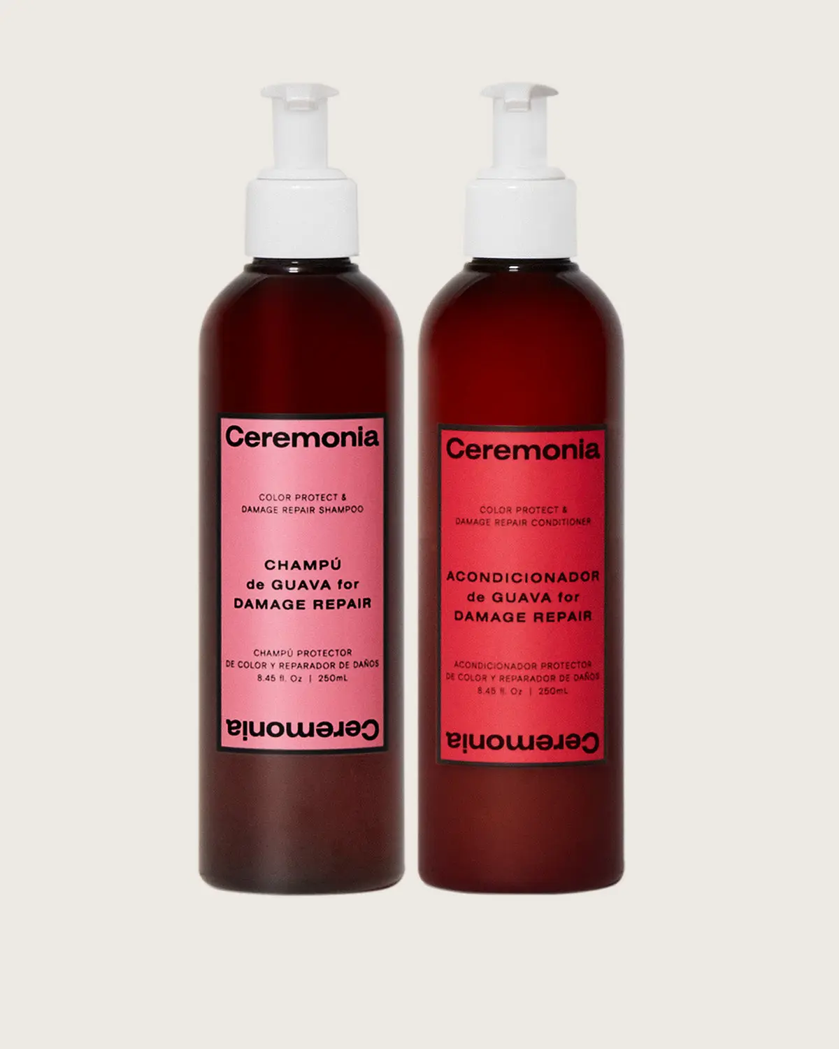 Ceremonia Guava Shampoo & Conditioner Duo - Strengthen, Hydrate & Protect Hair Daily