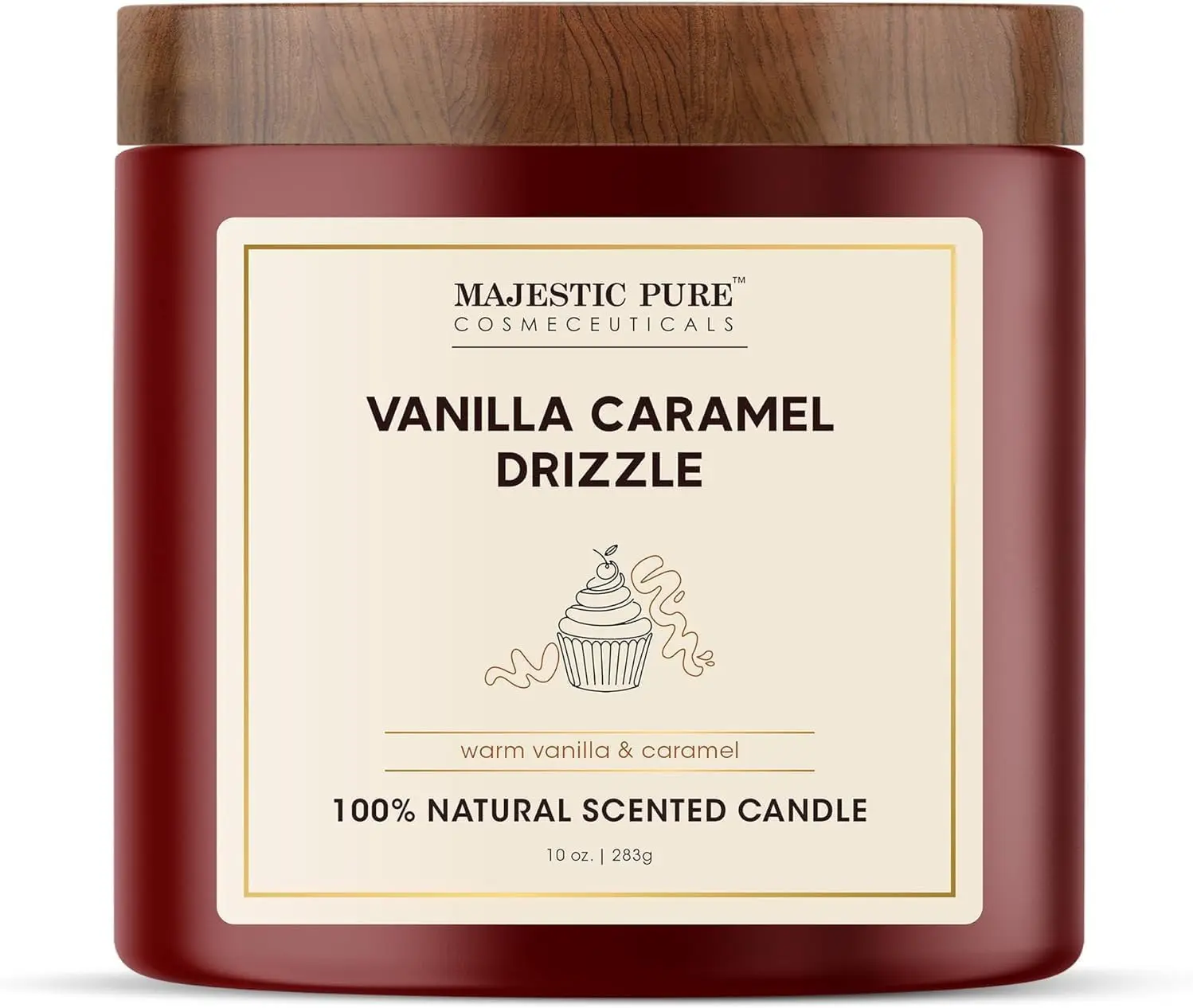Vanilla Caramel Drizzle Candle, Creamy Fragrance Aroma Calm Candles for Home Decor & Home Supplies