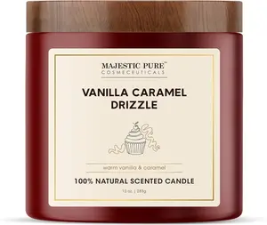 Vanilla Caramel Drizzle Candle, Creamy Fragrance Aroma Calm Candles for Home Decor & Home Supplies