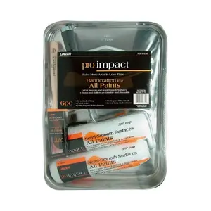 212 MAIN Linzer RS9036 Pro Impact 6-Pieces Paint Tray Set, Durable Trays for Home Improvement & Building Supplies, Reusable Tools