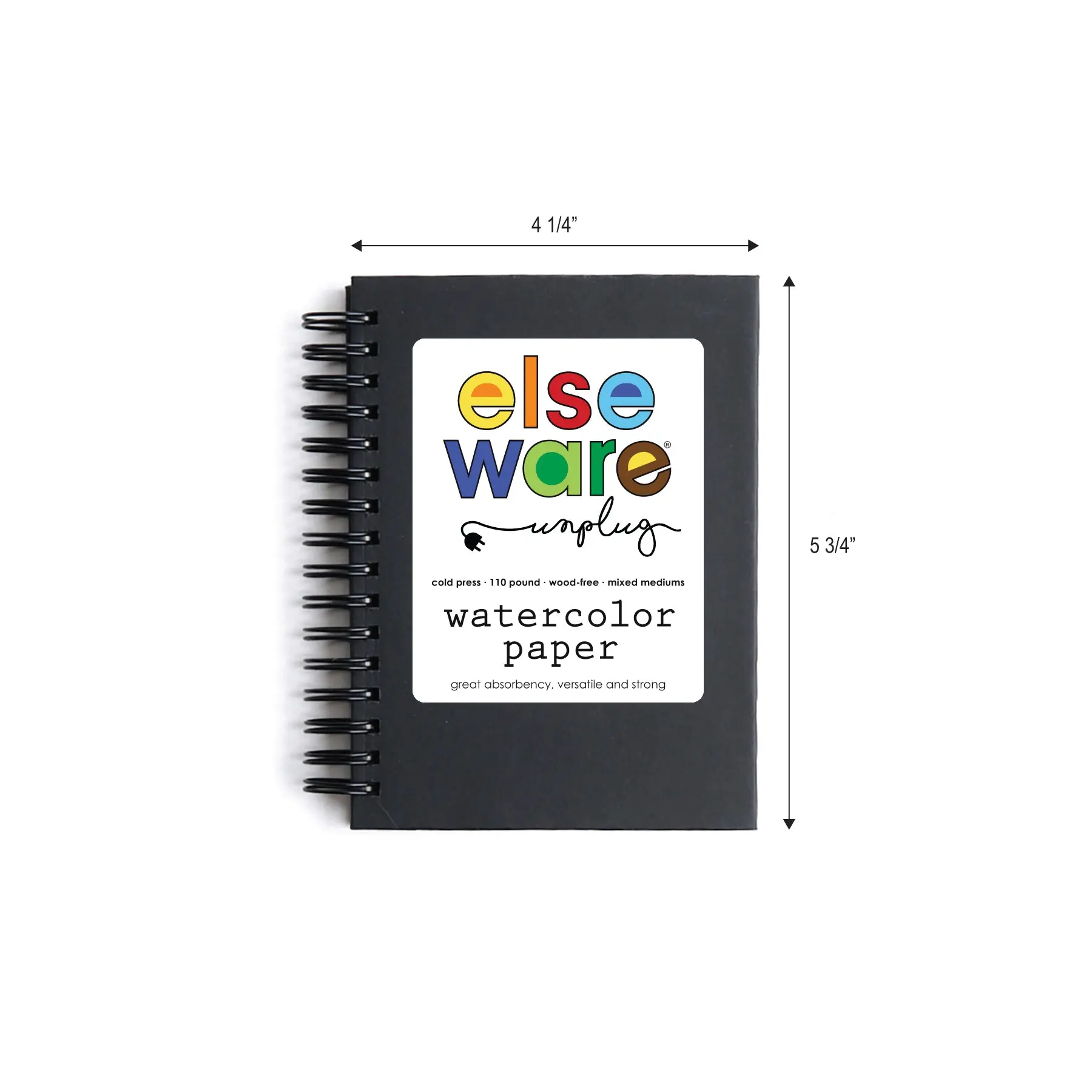 Watercolor Paper Pad (Small) – 5.75" x 4.25" – 110 lb Cotton Rag