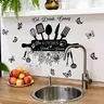 A hand-painted kitchen silhouette butterfly Decorative wall sticker for restaurant and kitchen background decoration Decoration Items Wall Decal (30*60cm) M16554-KX