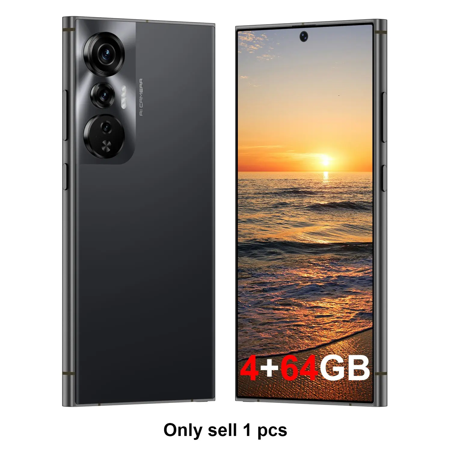 Smart Unlocked Android Phone, 5mp+13mp Camera, 4g Network, Dual Sim, 4+64GB Storage, 4100mah Battery, 6.75-Inch Screen, Octa-Core Cpu, Android 10.0