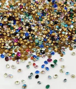 200 Vintage Austrian Crystal Rhinestones - Assorted Pointed Back Small 3mm. To 4mm. Rhinestones for Jewelry Repair, Jewelry Making, Crafting
