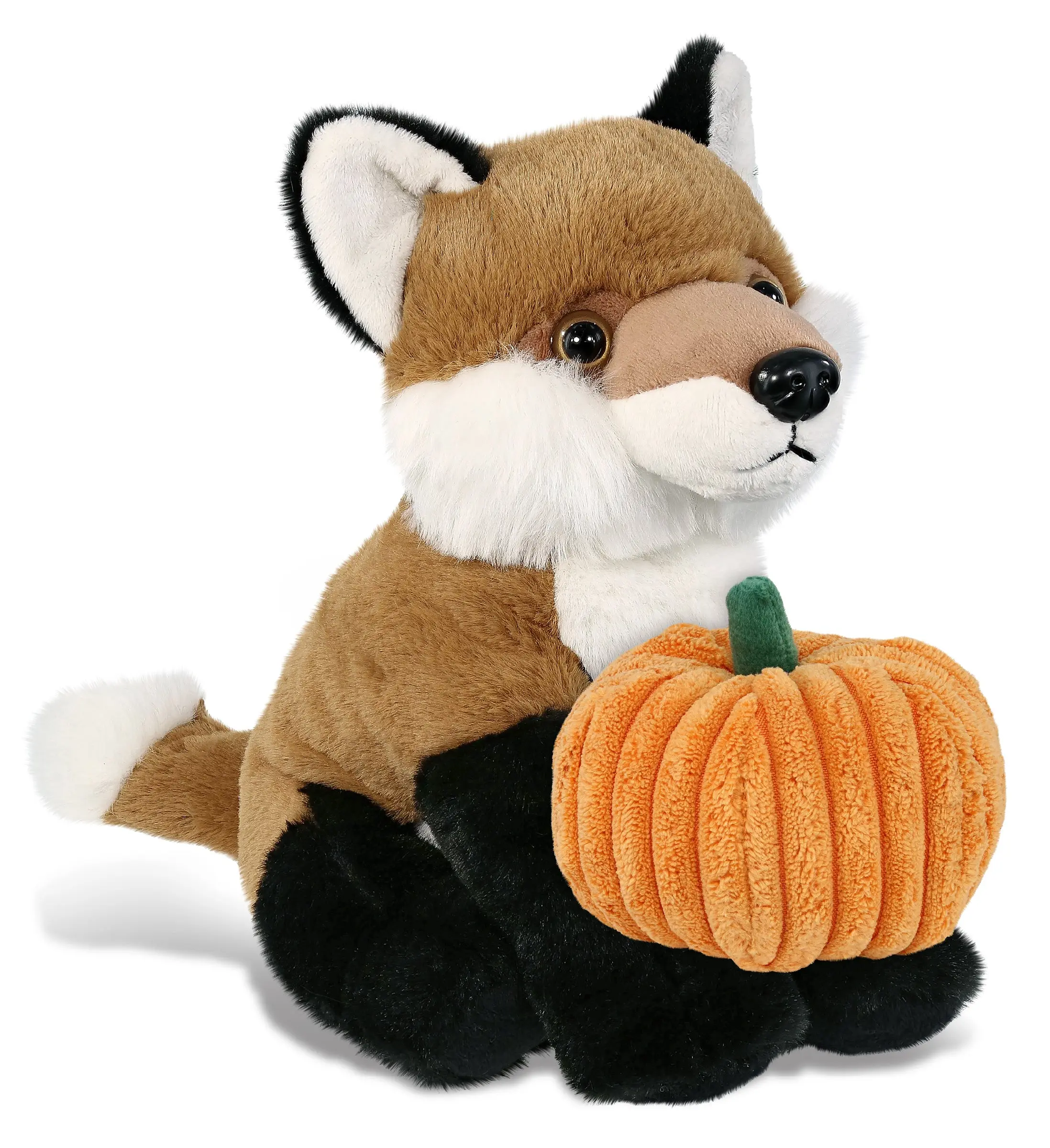 PLUSH PUMPKIN - SUPER-SOFT PLUSH - FLOPPY FOX 9"