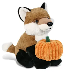 PLUSH PUMPKIN - SUPER-SOFT PLUSH - FLOPPY FOX 9"