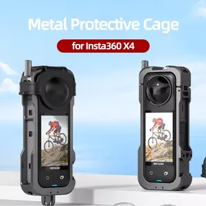 for Insta360 X4 Metal Protective Cage, Two Claws,with Lens Cap, Perfect for Outdoor Sports, Holiday Travel and Party Photography, Quick Release Design | Camera Frame Protection | Summer Beach Photography Tool | Free Lens Cap | Ideal Gift for X4 Users