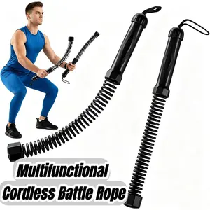Cordless Battle Ropes, No-Rope Fitness Training Ropes for Home Use, Strength & Arm Endurance Workout Equipment, Portable Muscle Building Exercise Ropes  1.6pounds