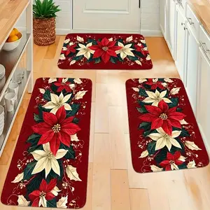 Witch Kitchen Mat Non Slip Halloween Doormat Machine Washable Flannel Indoor Outdoor Home Decor Ultra Comfortable quick drying bathroom mat decorative area rug indoor area Floral Area Rugs home essentials