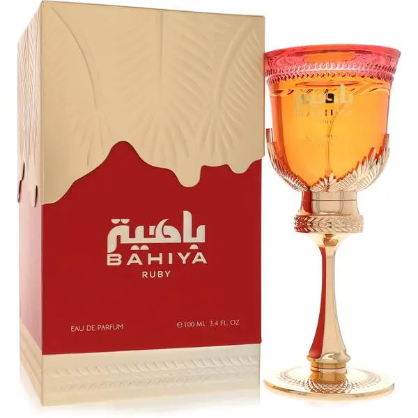Arabiyat Prestige Bahiya Ruby Eau De Parfum (3.4 fl oz) - Women's Fragrance Starting With A, Vanilla-Scented Perfumes For Women With Blood Orange, Dark Rum Top Notes, Liquid Single Item