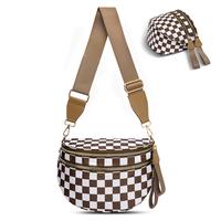 Brown & White Checkboard