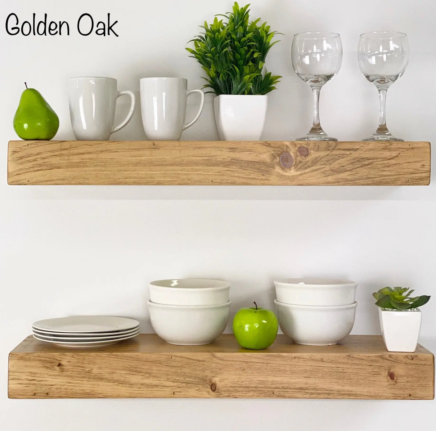 Floating Shelves | Custom Rustic Wood Shelf