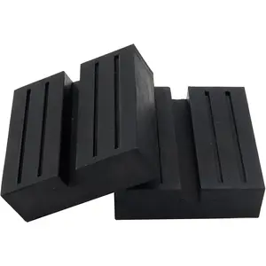 Lift Jack Pads Support Stand Rubber Square Universal Slotted Frame Rail Floor Jack Guard Adapter Pad Automobiles  Repair Kit